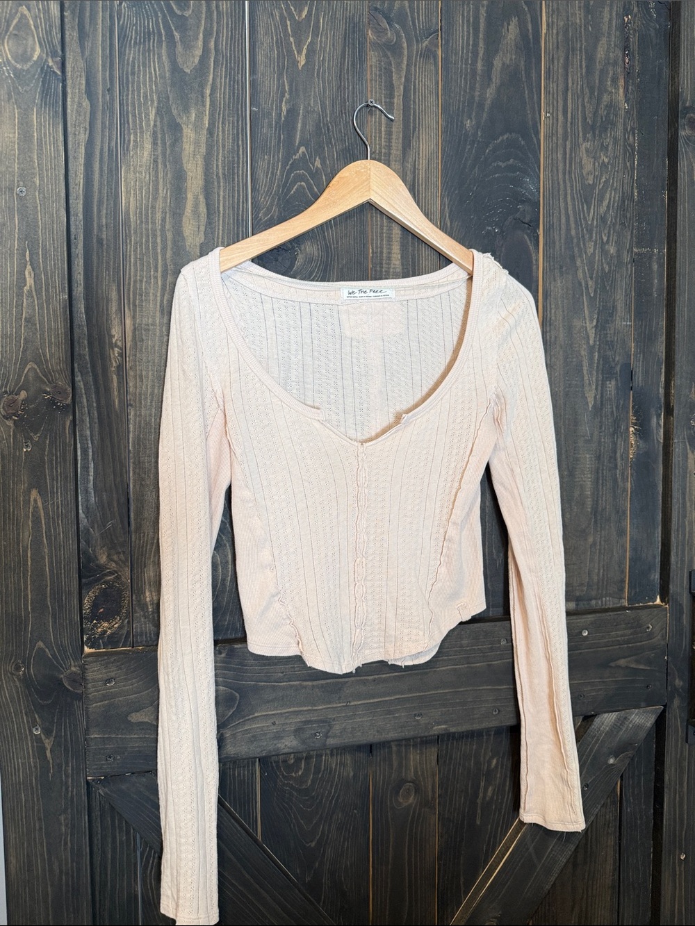 FREE PEOPLE EYES ON YOU LONG SLEEVE - BIRCH